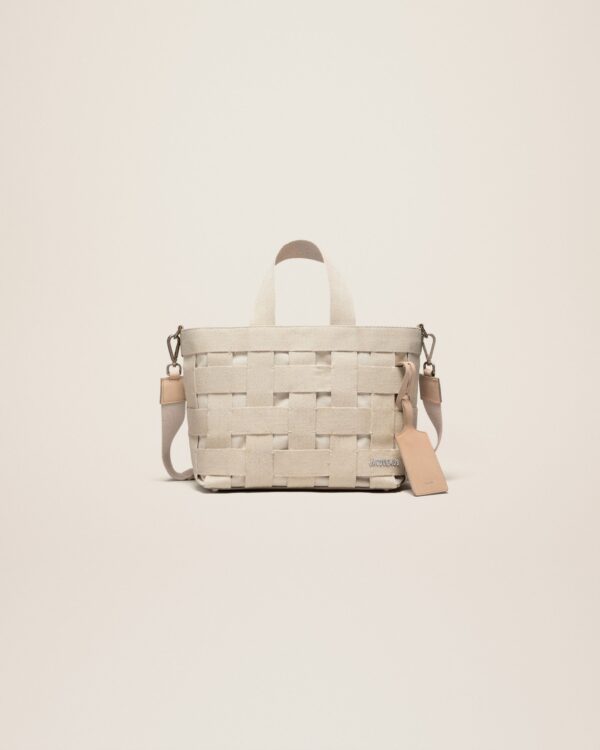 Jacquemus Le cabas Gros Grain  Grosgrain tote bag.