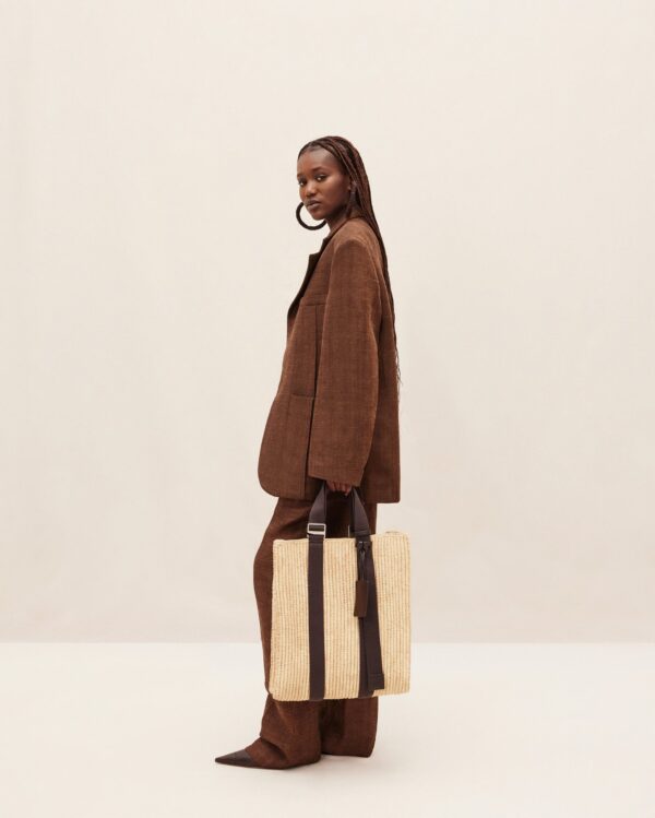 Jacquemus Le tote panier  Raffia tote bag. - Image 3