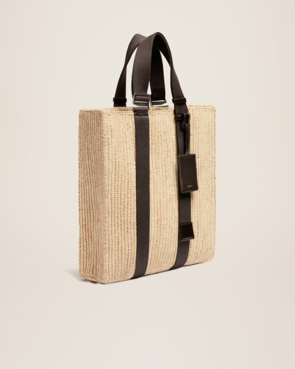 Jacquemus Le tote panier  Raffia tote bag. - Image 4