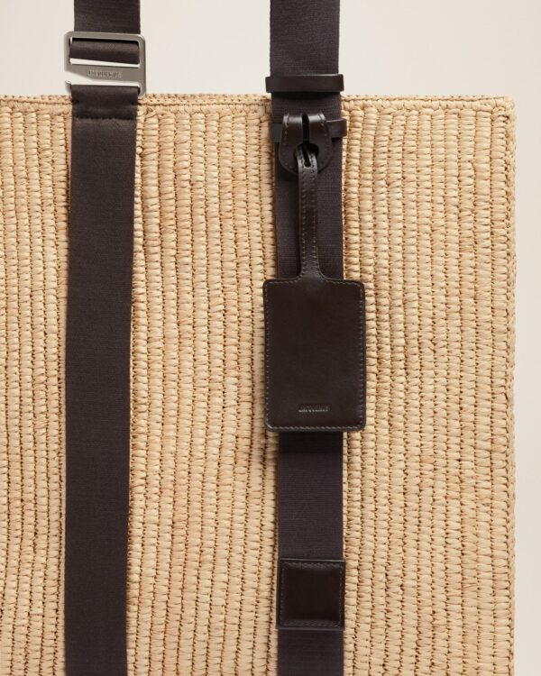 Jacquemus Le tote panier  Raffia tote bag. - Image 6