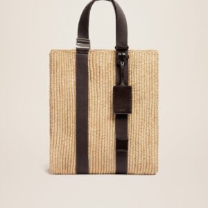 Jacquemus Le tote panier Raffia tote bag.