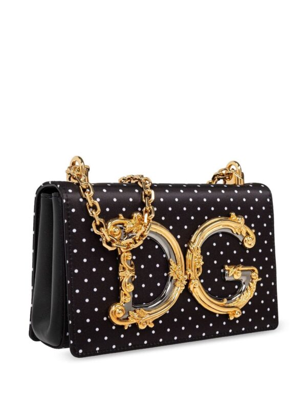 Dolce & Gabbana small DG Baroque satin crossbody bag - Image 4