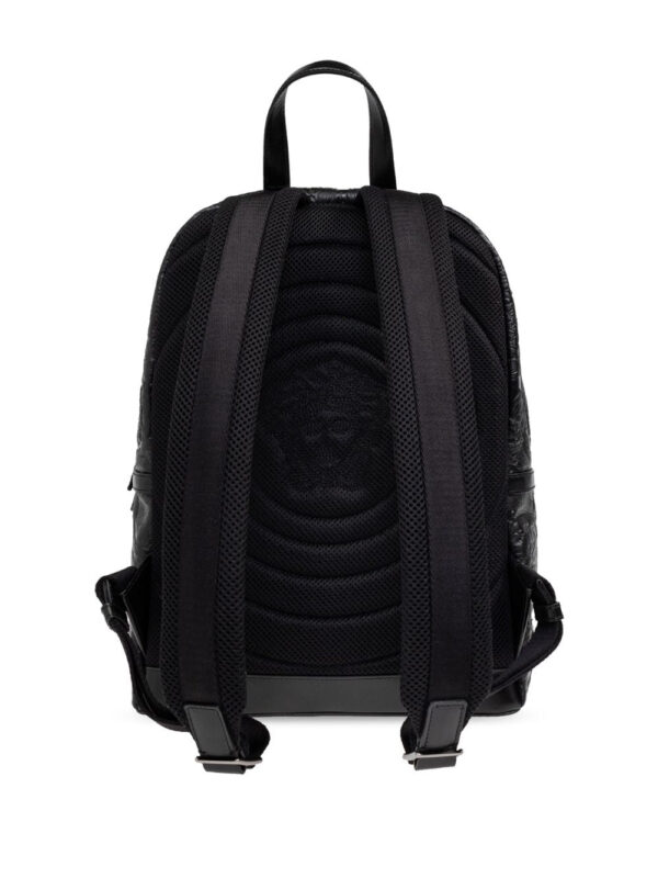 Versace appliqué-logo leather backpack - Image 5