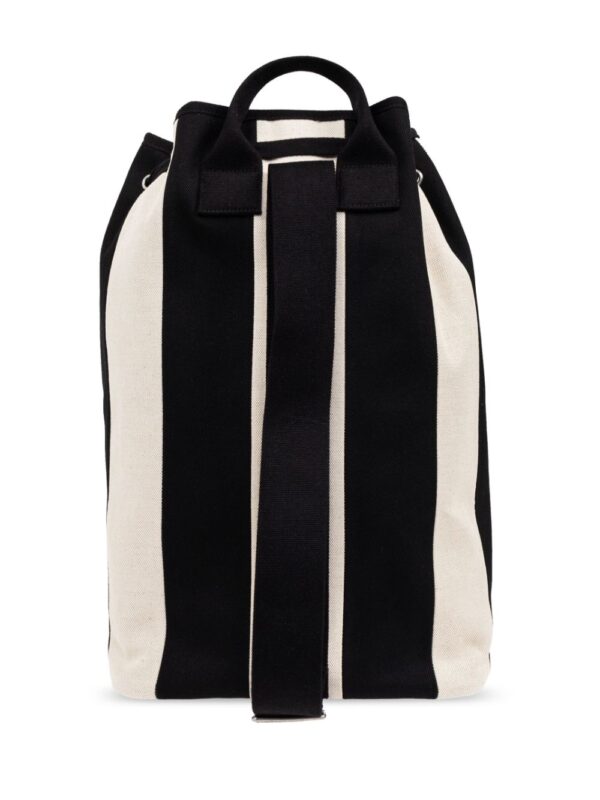 Saint Laurent striped cotton-blend backpack - Image 3