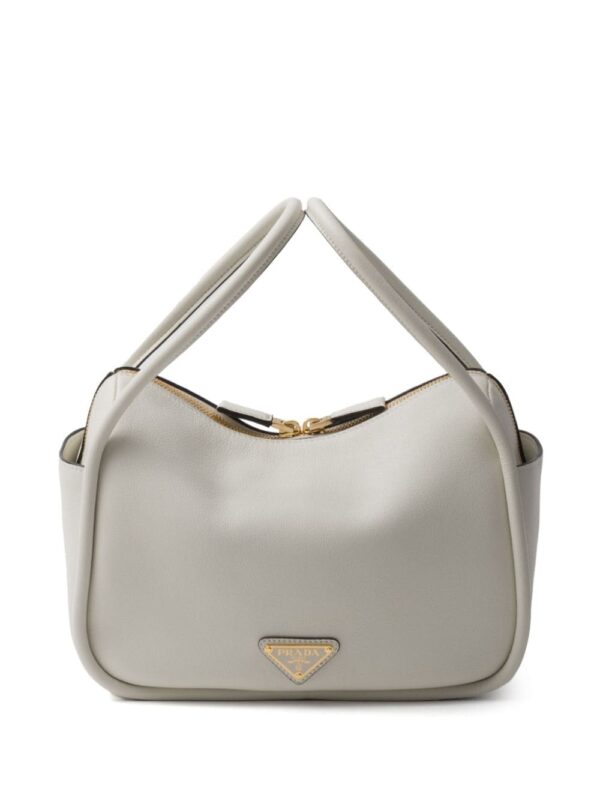 Prada logo hardware leather bag