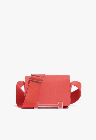Hermès Geta Shoulder Bag in Rose Texas Chèvre Mysore bag
