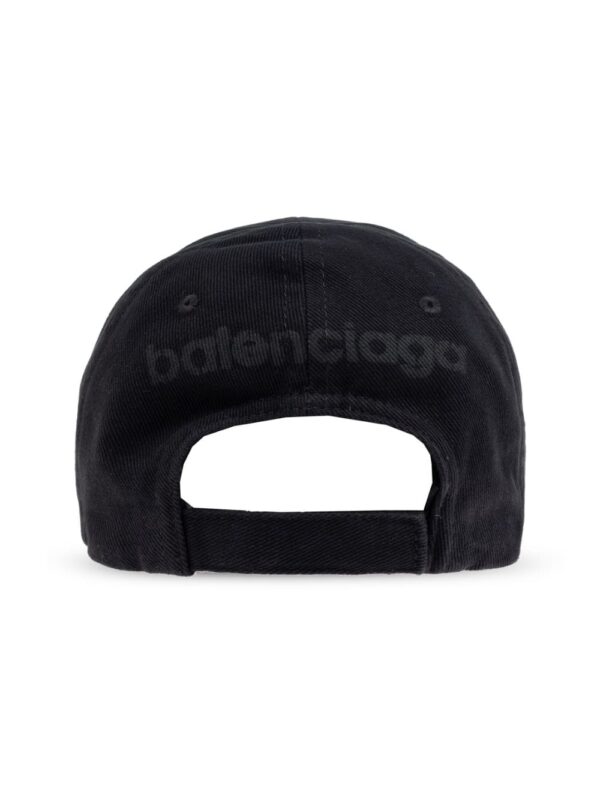 Balenciaga logo-print cotton cap - Image 3