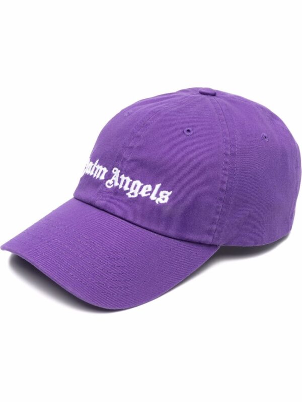 Palm Angels logo-embroidered cotton cap - Image 2