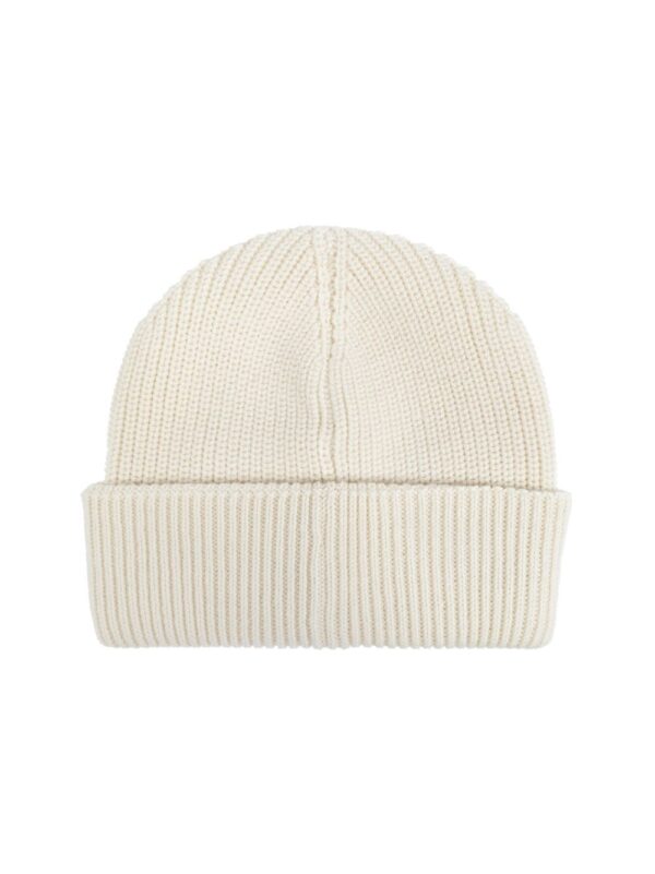 Moncler logo-patch wool beanie hat - Image 3