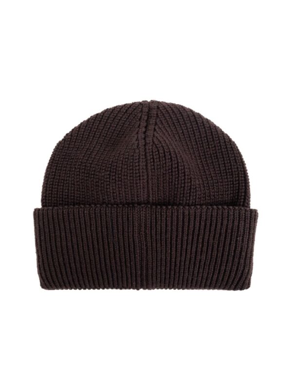 Moncler logo-patch wool beanie - Image 3