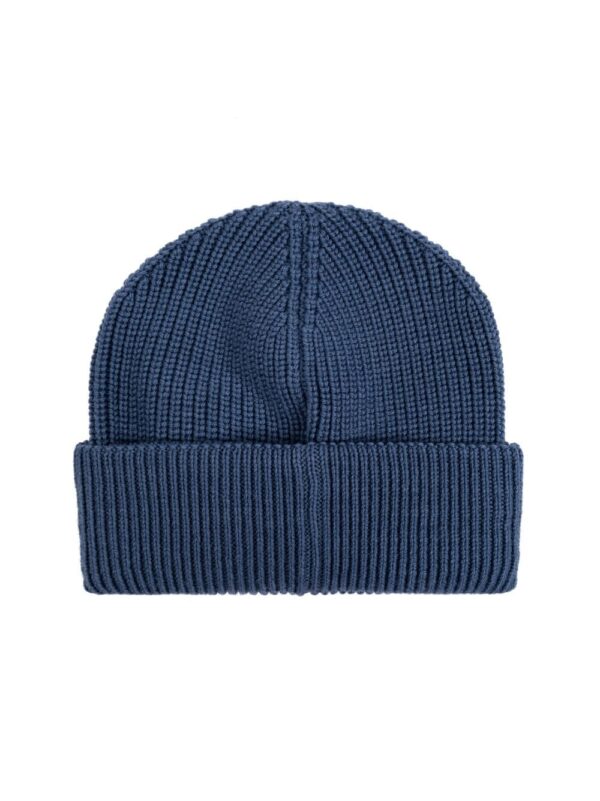 Moncler logo-patch virgin-wool beanie hat - Image 3