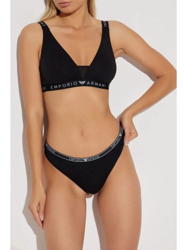 Emporio Armani  Iconic logo-underband bra - Image 2
