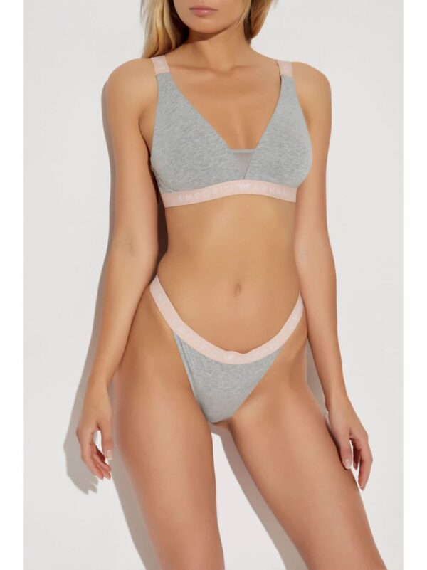 Emporio Armani  Iconic logo-underband bra - Image 2