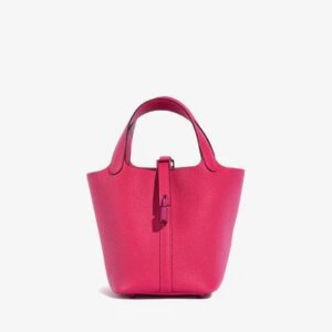 Hermès Picotin Lock 18 "SO PINK" in Rose Mexico Taurillon Clemence with Pink Hardware bag