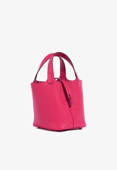 Hermès Picotin Lock 18 "SO PINK" in Rose Mexico Taurillon Clemence with Pink Hardware bag - Image 2