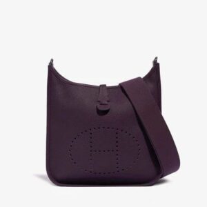 Hermès Evelyne III 29 in Cassis Taurillon Clemence with Palladium Hardware bag