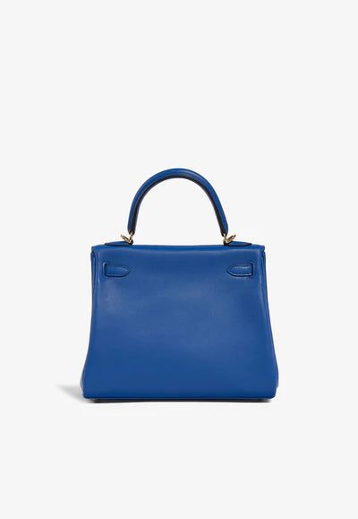 Hermès Kelly 25 in Bleu France Swift Leather with Gold Hardware bag - Image 3