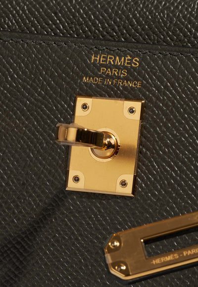 Hermès Kelly 25 in Vert de Gris Epsom Leather with Gold Hardware bag - Image 5