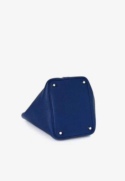 Hermès Picotin Lock 18 in Bleu Saphir Taurillon Clemence with Palladium Hardware bag - Image 3