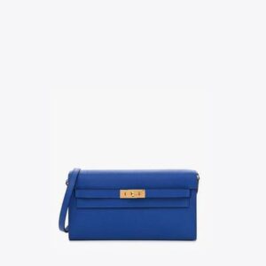 Hermès Kelly To Go Wallet in Bleu Royal Epsom with Gold Hardware bag