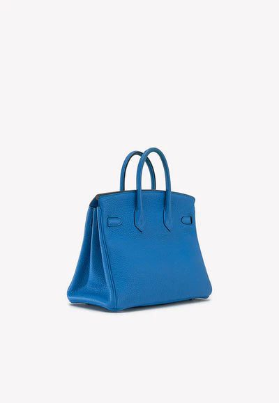 Hermès Birkin 25 Top Handle Bag in Bleu Zanzibar Togo with Gold Hardware bag - Image 2