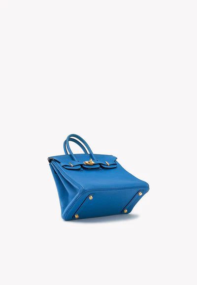 Hermès Birkin 25 Top Handle Bag in Bleu Zanzibar Togo with Gold Hardware bag - Image 6
