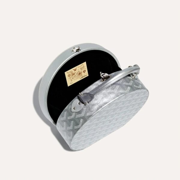 Goyard The Alto Hatbox Trunk Bag - Silver Limited Edition - Image 4