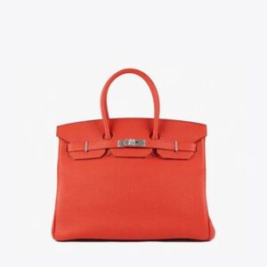 Hermès Birkin 35 in Capucine Togo with Palladium Hardware bag