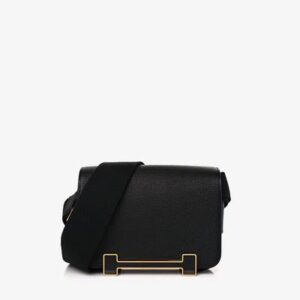 Hermès Geta Shoulder Bag in Black Chèvre Mysore with Gold Hardware bag