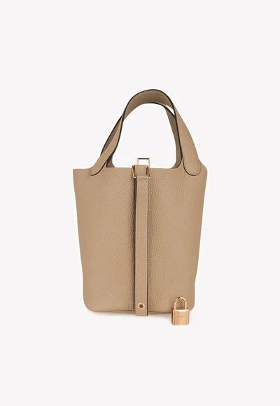 Hermès Picotin Lock 18 Tote Bag in Trench Clemence with Gold Hardware bag - Image 5