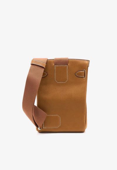 Hermès Hac A Dos PM Backpack in Fauve Barenia Faubourg with Palladium Hardware bag - Image 3