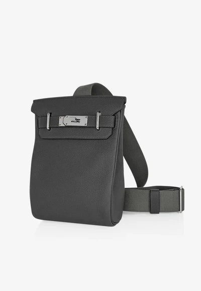 Hermès Hac A Dos PM Backpack in Vert de Gris Togo with Palladium Hardware bag - Image 4