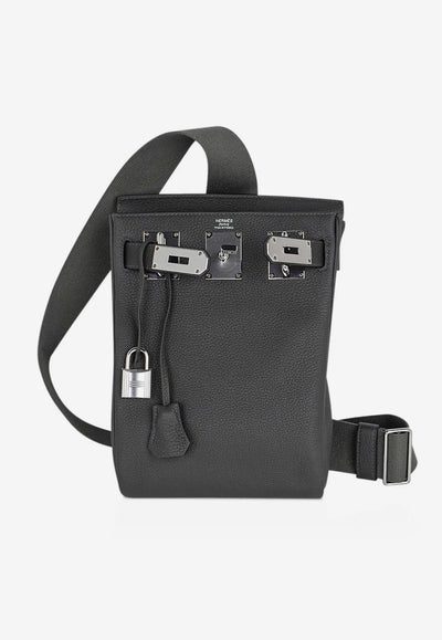 Hermès Hac A Dos PM Backpack in Vert de Gris Togo with Palladium Hardware bag - Image 3