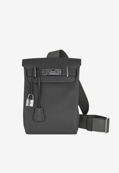 Hermès Hac A Dos PM Backpack in Vert de Gris Togo with Palladium Hardware bag