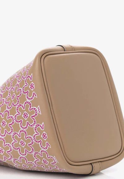 Hermès Micro Lucky Daisy Picotin in Chai / Rose / White Swift with Palladium Hardware bag - Image 5