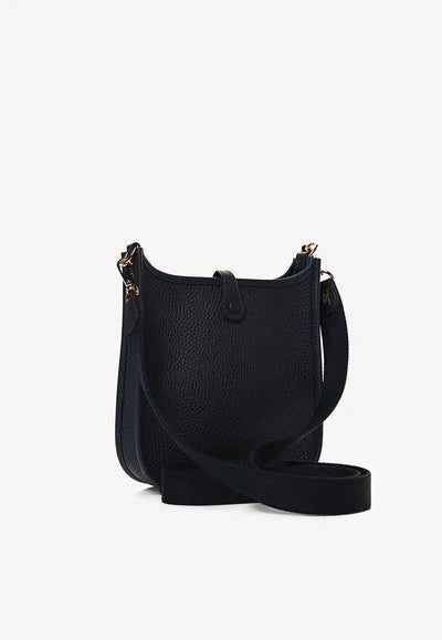 Hermès Mini Evelyn in Bleu Nuit Taurillon Clemence with Gold Hardware bag - Image 2
