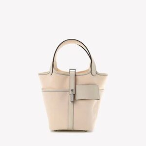 Hermès Picotin Lock 18 Cargo in Nata Goeland and Swift with Palladium Hardware bag