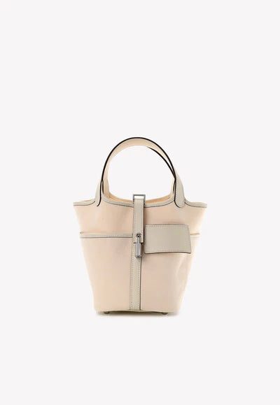 Hermès Picotin Lock 18 Cargo in Nata Goeland and Swift with Palladium Hardware bag