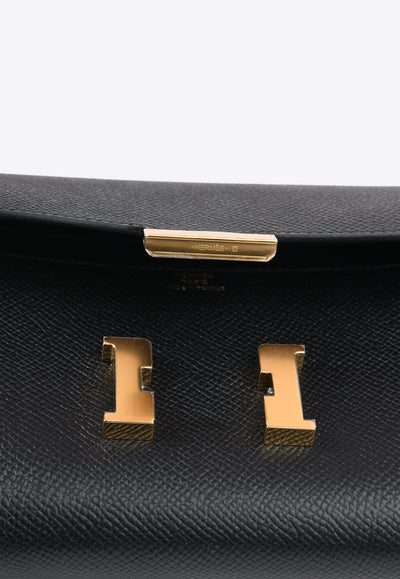 Hermès Constance To Go Wallet in Black Epsom with Gold Hardware bag - Image 4