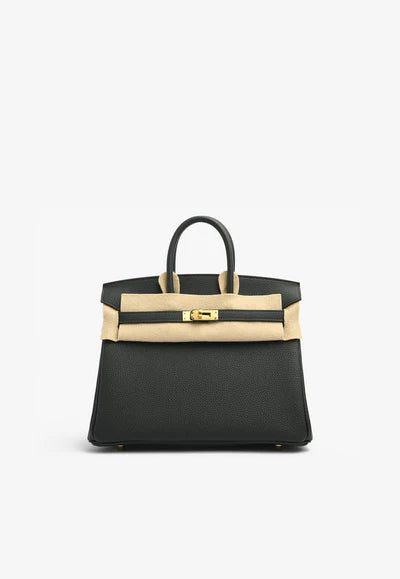 Hermès Birkin 25 in Vert Fonce Togo with Gold Hardware bag - Image 2