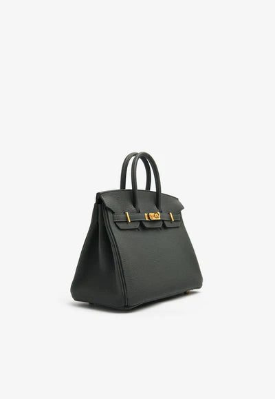 Hermès Birkin 25 in Vert Fonce Togo with Gold Hardware bag - Image 4