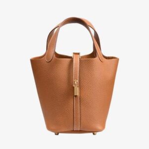 Hermès Picotin Lock 22 in Gold Taurillon Clemence with Gold Hardware bag