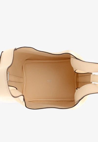 Hermès Picotin Lock 18 in Nata Taurillon Clemence with Palladium Hardware bag - Image 4