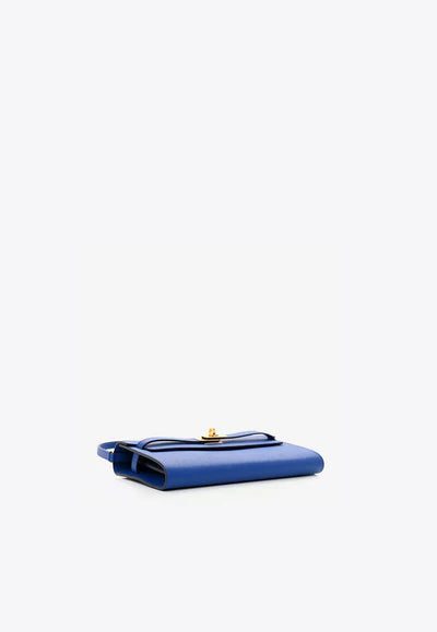 Hermès Kelly To Go Wallet in Bleu Royal Epsom with Gold Hardware bag - Image 4