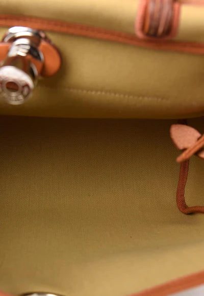 Hermès Herbag 39 in Ginger and Naturel Vache Hunter and Toile bag - Image 5