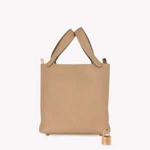Hermès Picotin Lock 18 Tote Bag in Trench Clemence with Gold Hardware bag