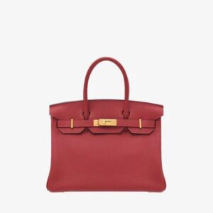 Hermès Birkin 30 in Rouge Grenat Togo Leather with Gold Hardware bag