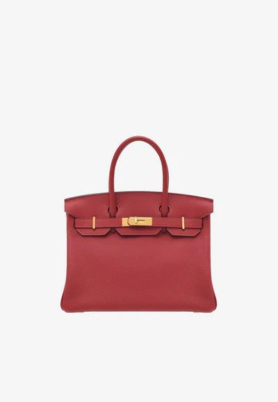 Hermès Birkin 30 in Rouge Grenat Togo Leather with Gold Hardware bag