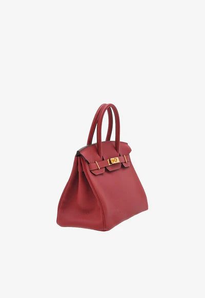 Hermès Birkin 30 in Rouge Grenat Togo Leather with Gold Hardware bag - Image 2
