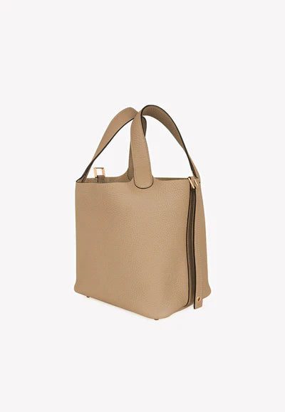 Hermès Picotin Lock 18 Tote Bag in Trench Clemence with Gold Hardware bag - Image 4